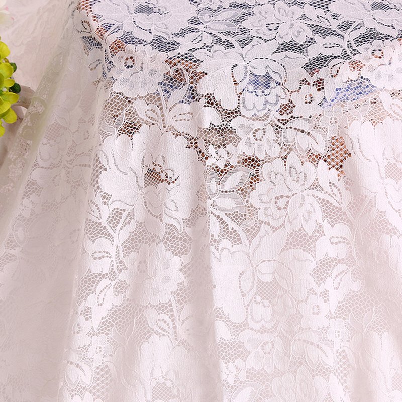 Lace Fabric Floral Wave Warp Knit for Bridal Wholesale Supplier 4